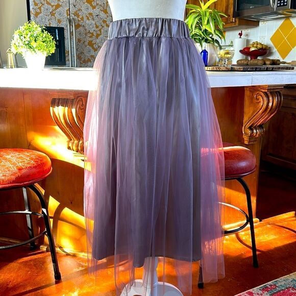 Midi Full Lavender TuTu Skirt - Picture 2 of 4